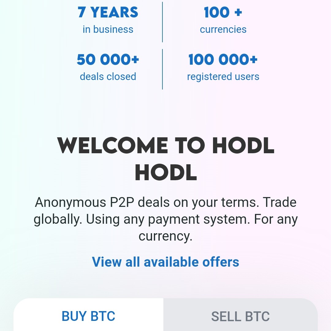 Buy coins with HODLHODL